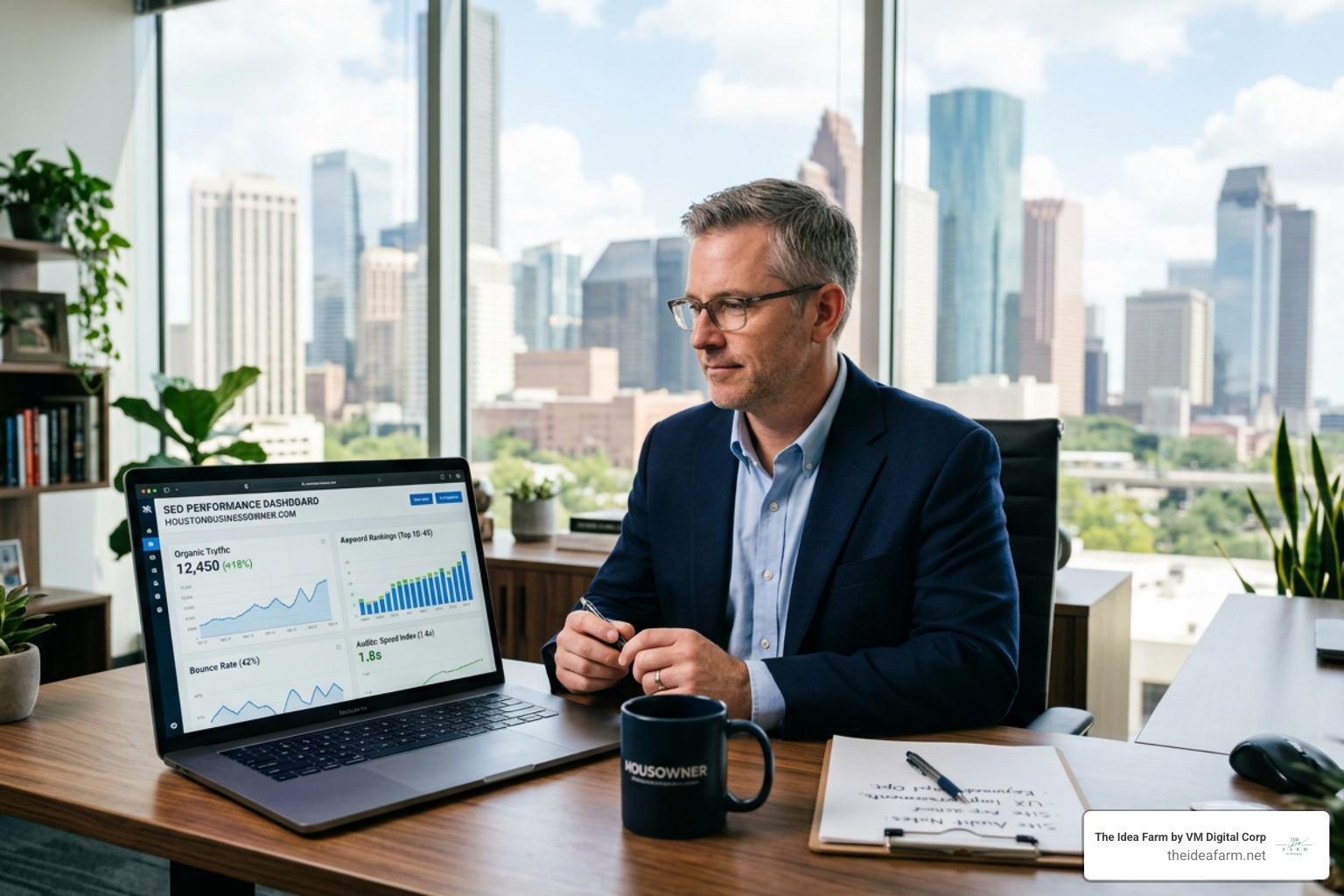 A professional website audit being performed for a Houston business owner - Affordable web design Houston A professional website audit being performed for a Houston business owner - Affordable web design Houston