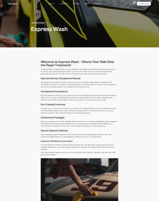 Screen Service Details
