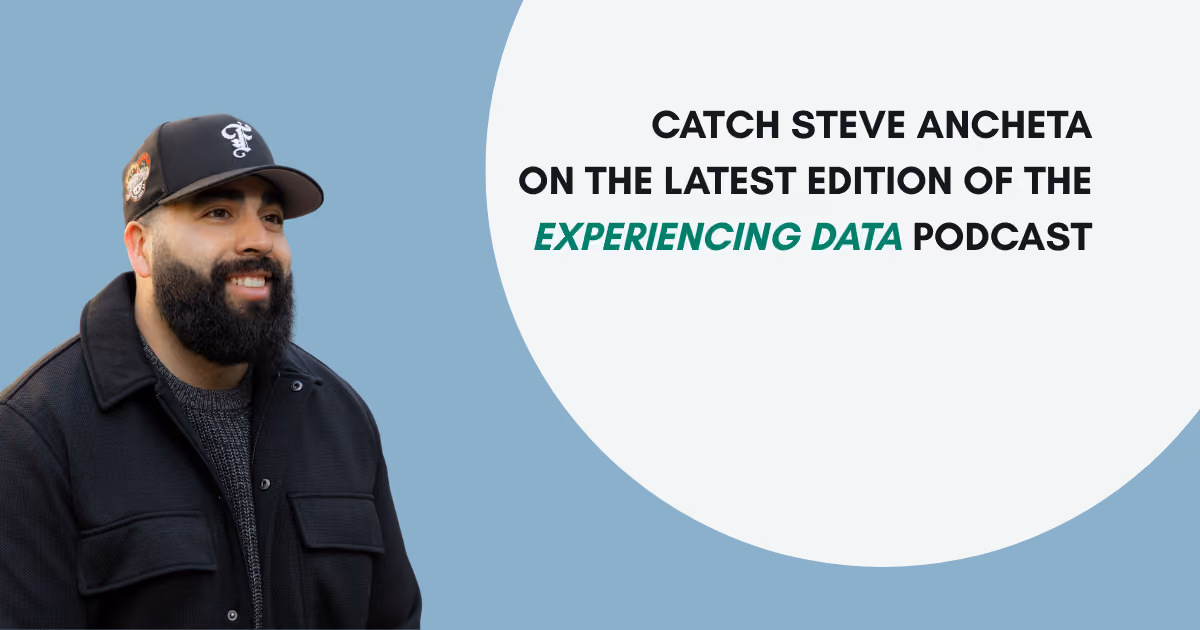 Steve Ancheta Joins Brian T. O'Neill on the 'Experiencing Data' Podcast