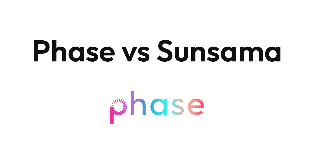 Sunsama daily plan view alongside Phase morning check-in on phone