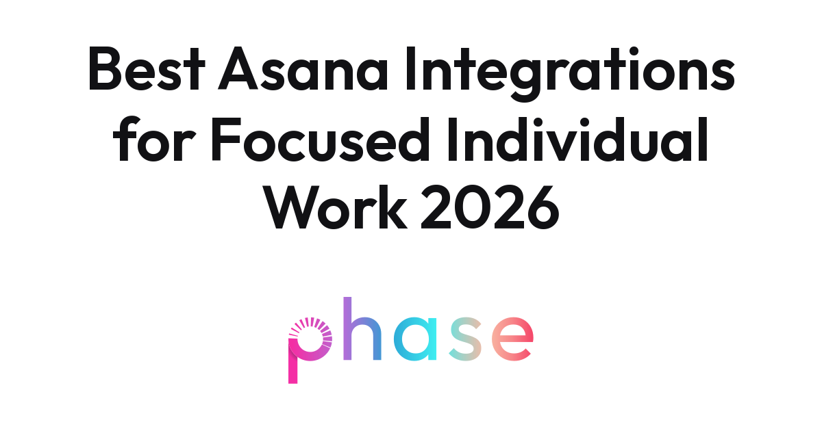 Asana board on laptop with Phase app on phone beside it