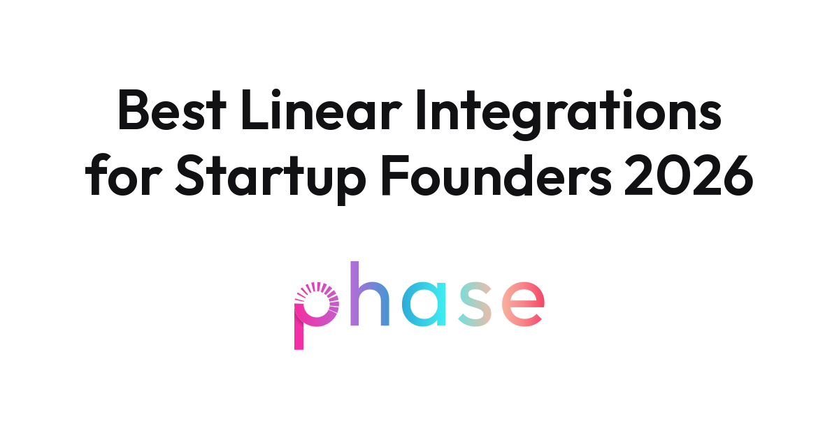 Linear project board on laptop with Phase app on phone beside it