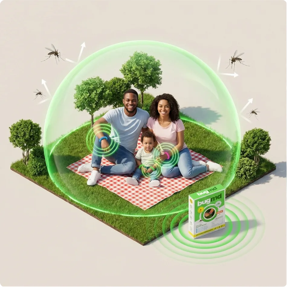 BugMD Mosquito Repellent Bracelet – outdoor use