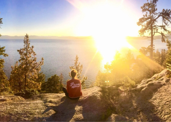 Carson City residents walking on trail at sunset showing everyday outdoor lifestyle