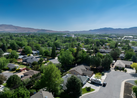 Residential neighborhood in Carson City Nevada near mountains ideal for outdoor enthusiasts