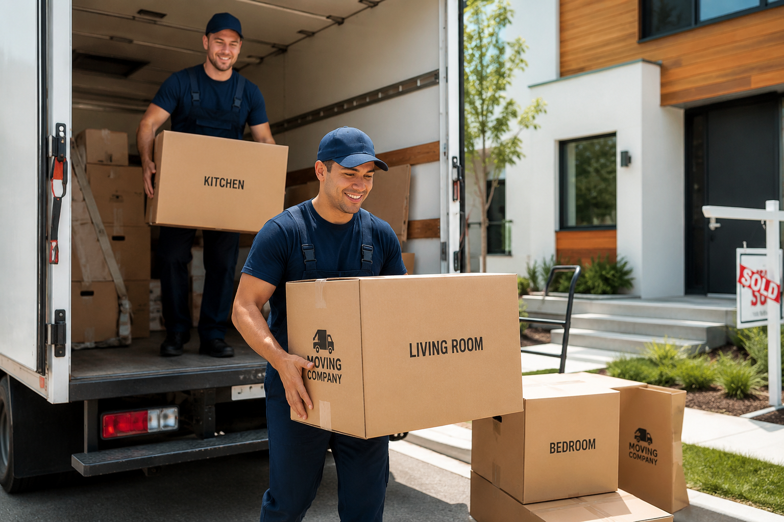 Professional moving company assisting with Lake Tahoe home relocation