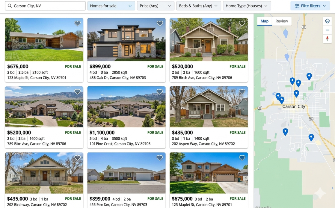 Carson City homes for sale and increasing housing inventory in 2026