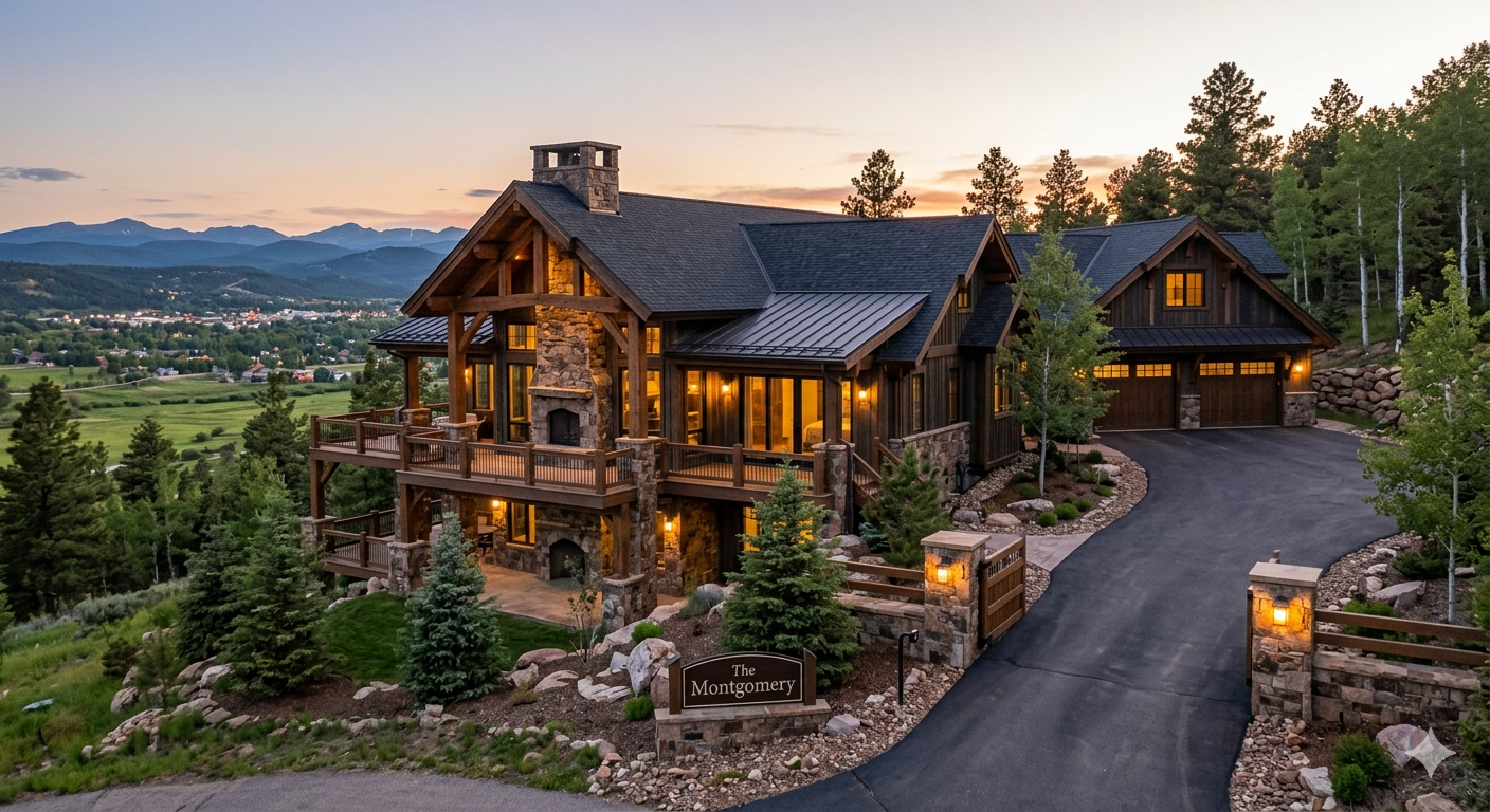 Residential homes and mountain views in Montgomery Estates South Lake Tahoe