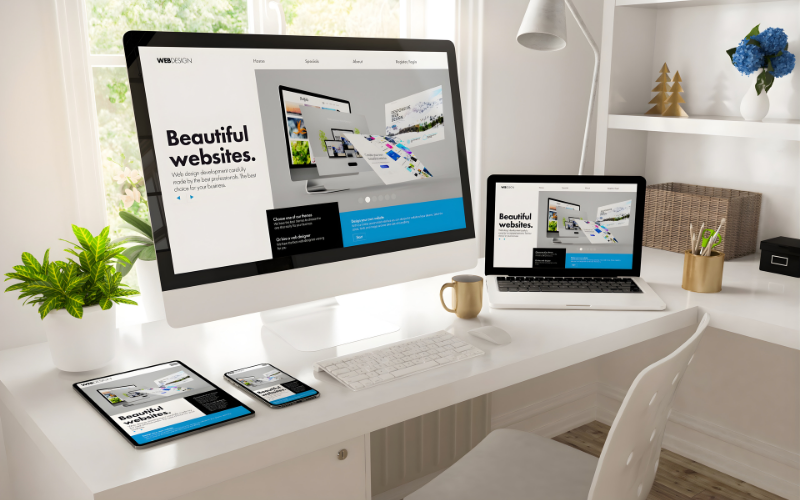 image of team collaborating on a project (for a erp company)