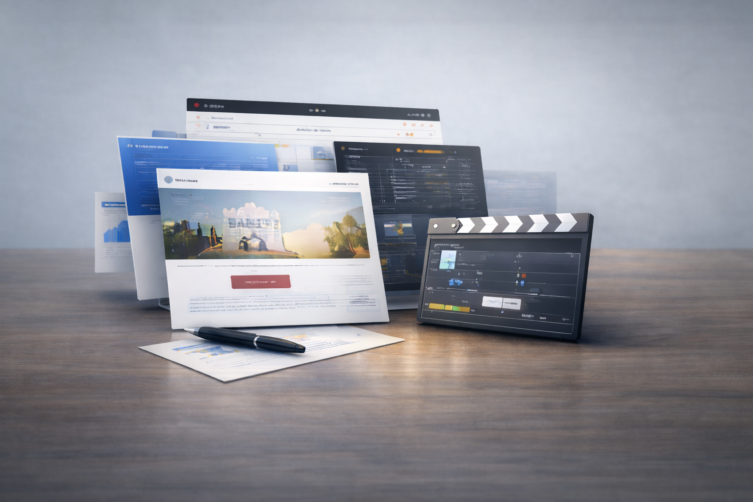 image of team collaborating on a project (for a erp company)