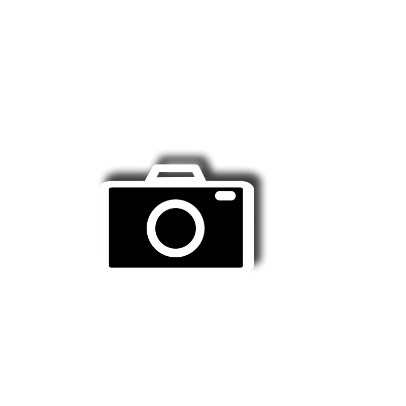 Black camera icon on a white square background.