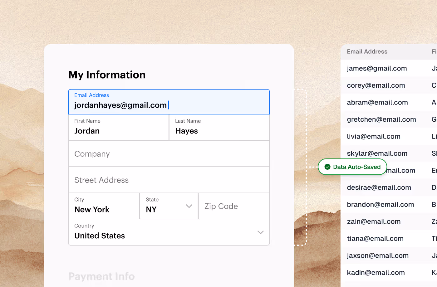 Abandoned donation recovery list in GiveForms