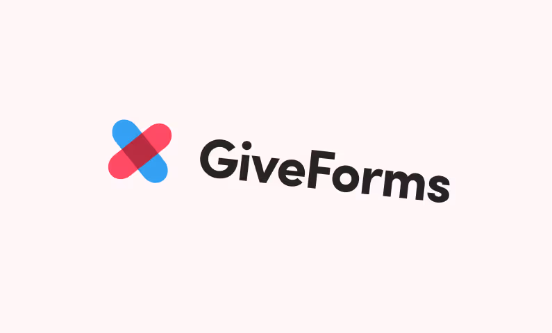 Example of incorrect GiveForms logo usage