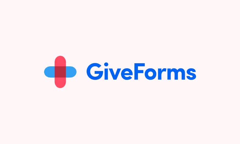 Example of incorrect GiveForms logo usage
