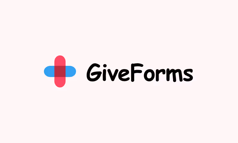 Example of incorrect GiveForms logo usage