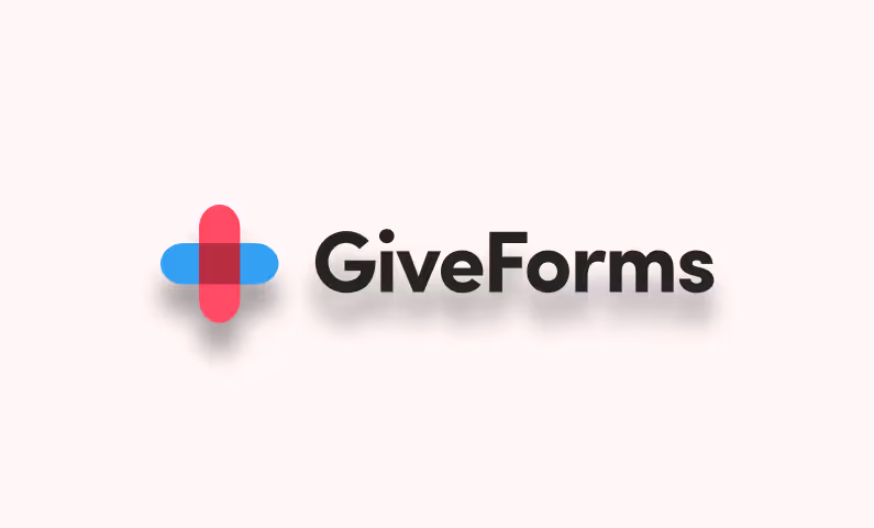 Example of incorrect GiveForms logo usage
