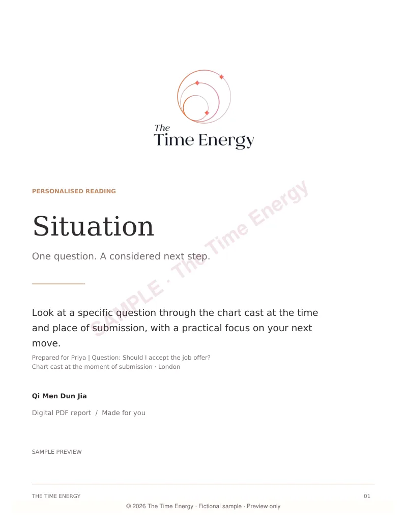 Preview of the Situation sample report