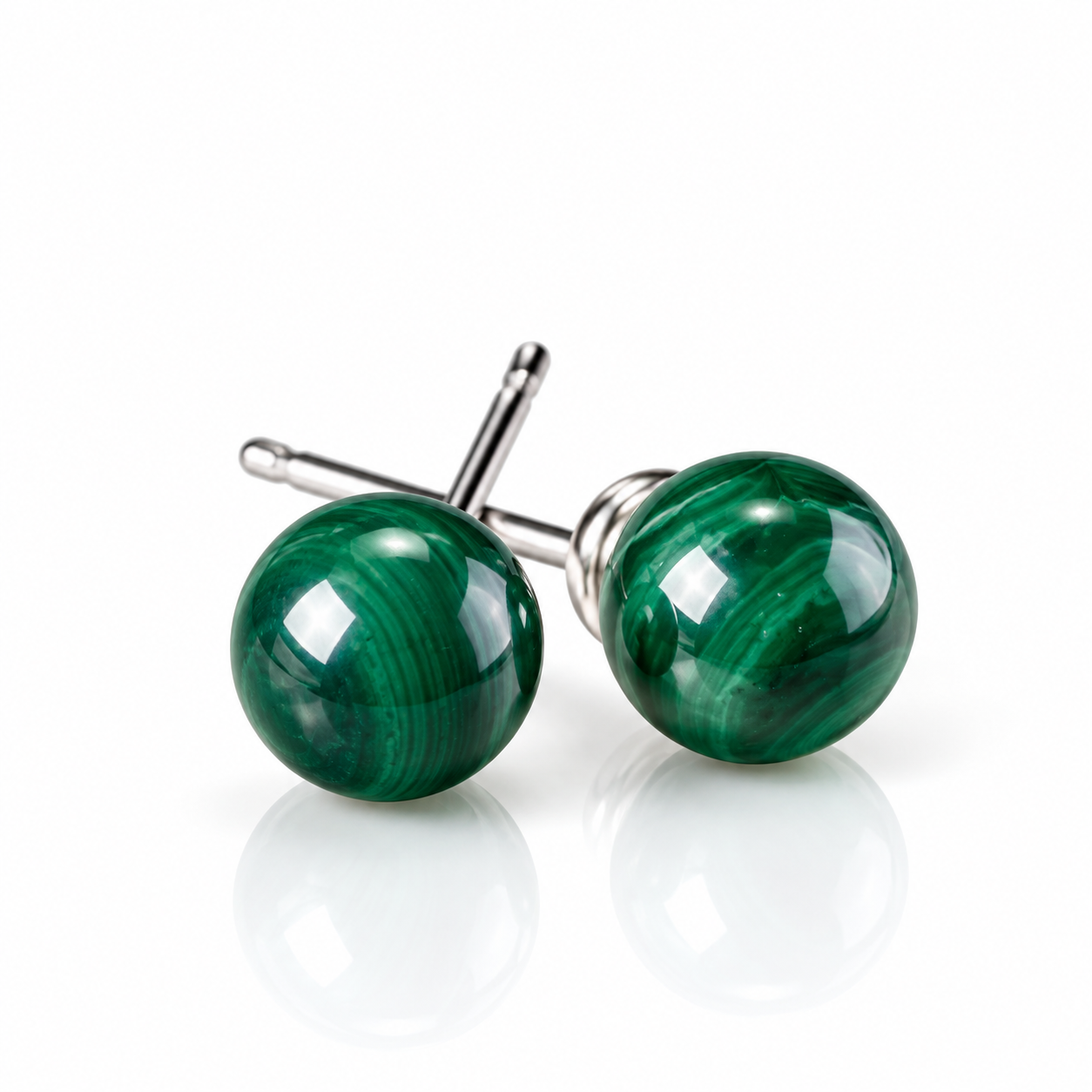 Malachite — change & deliberate choices. Example jewellery from our collection.