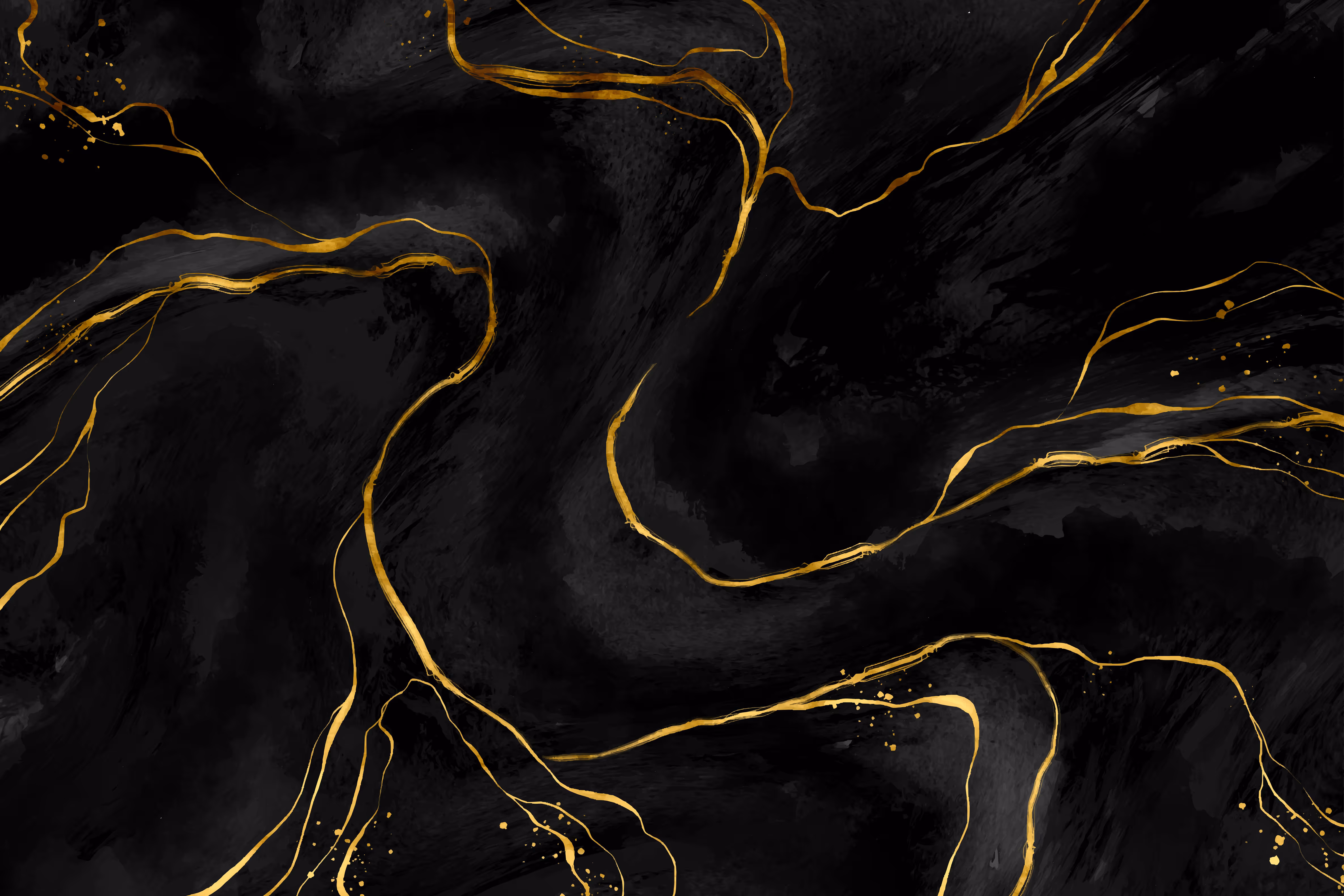 black and gold marble