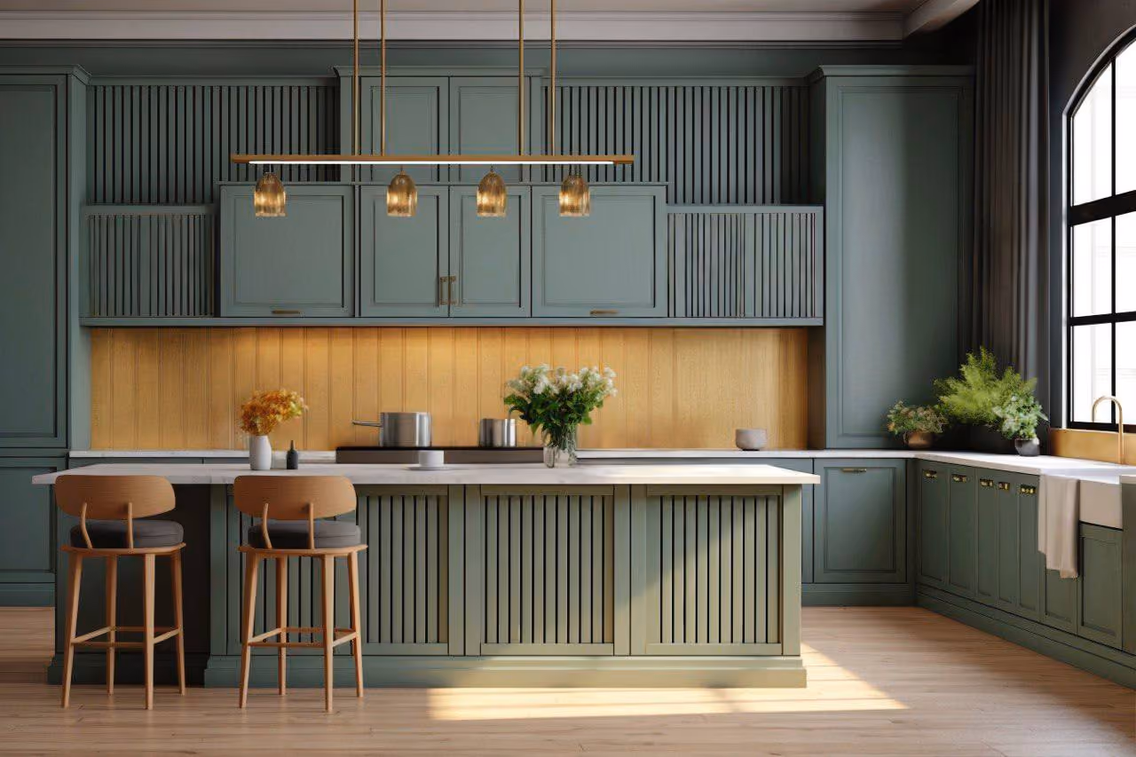 Custom kitchen cabinetry installation in a New York City home
