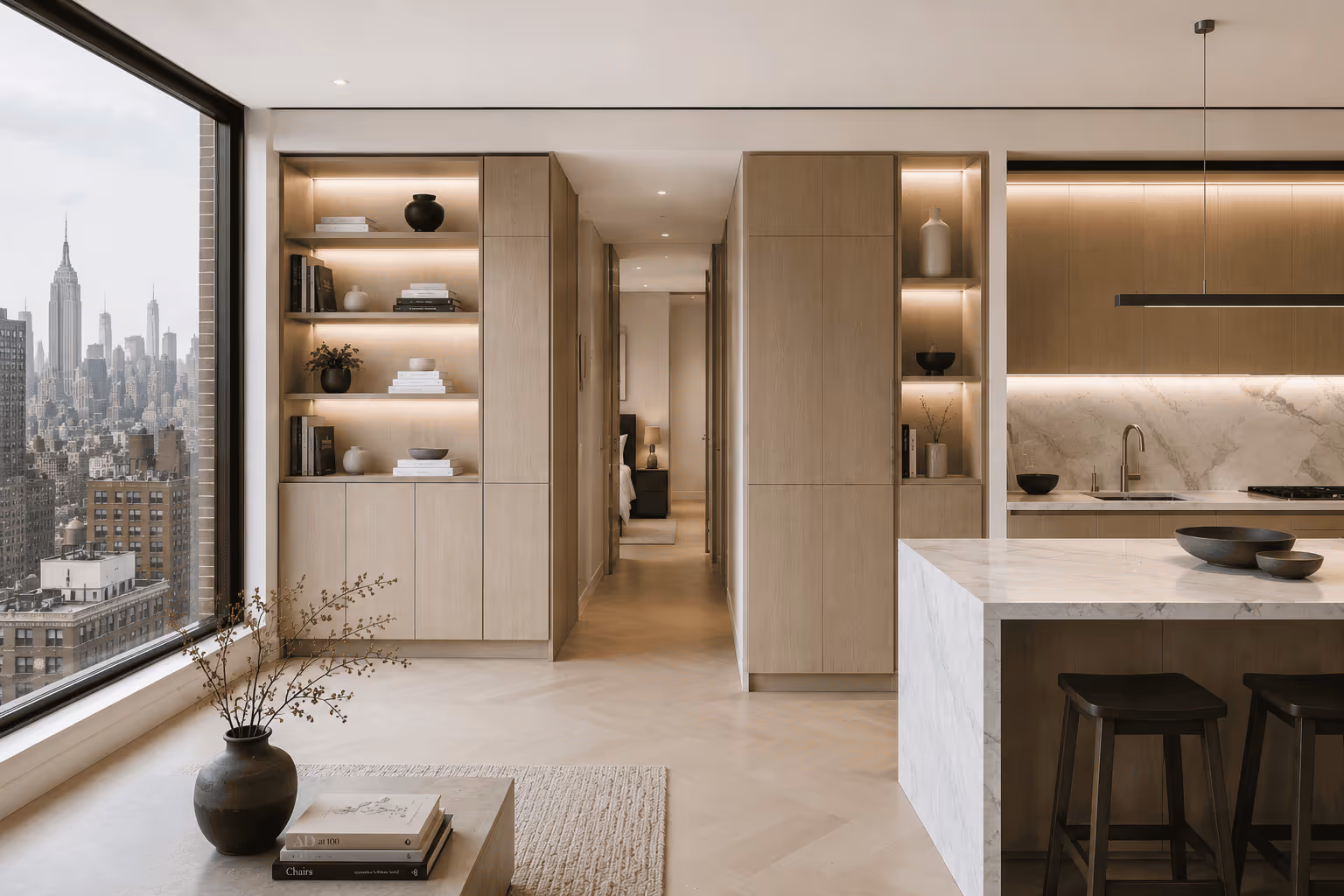Custom cabinetry and millwork project in Manhattan, New York