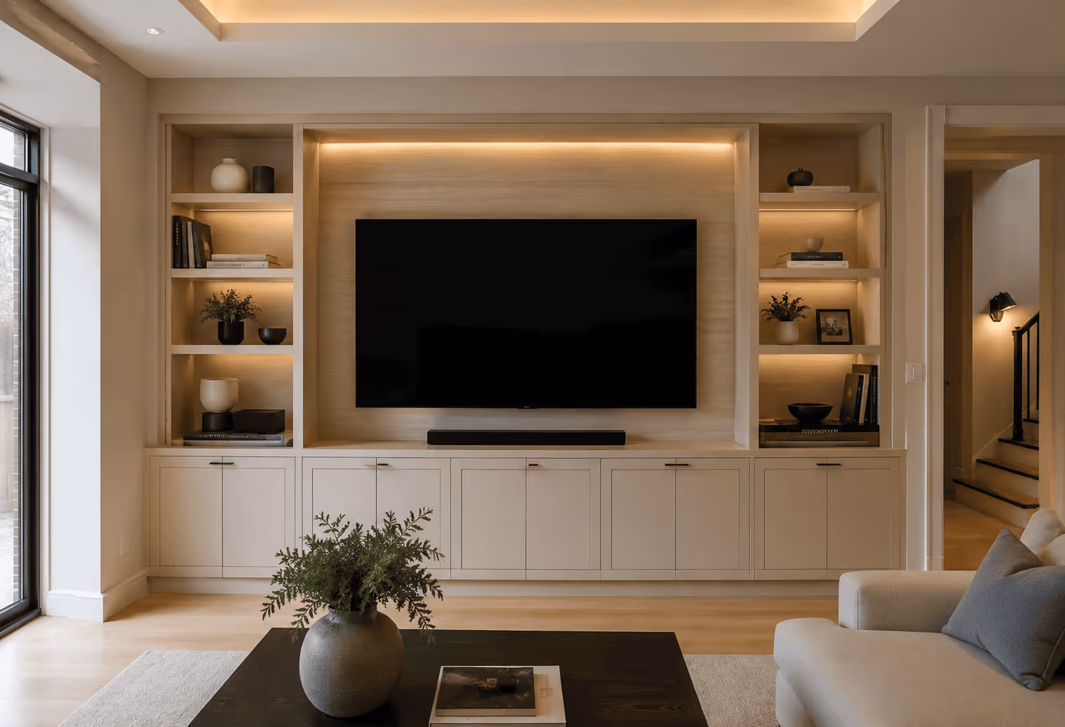 Queens custom millwork and built-in cabinetry for a city home