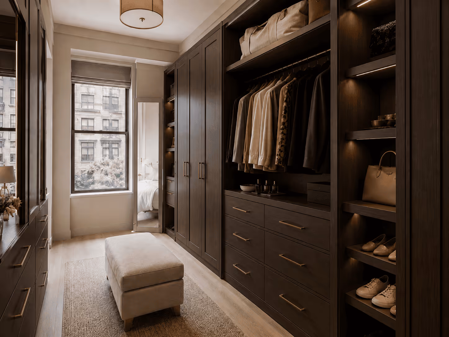 Custom cabinetry and millwork project in an Upper West Side NYC apartment