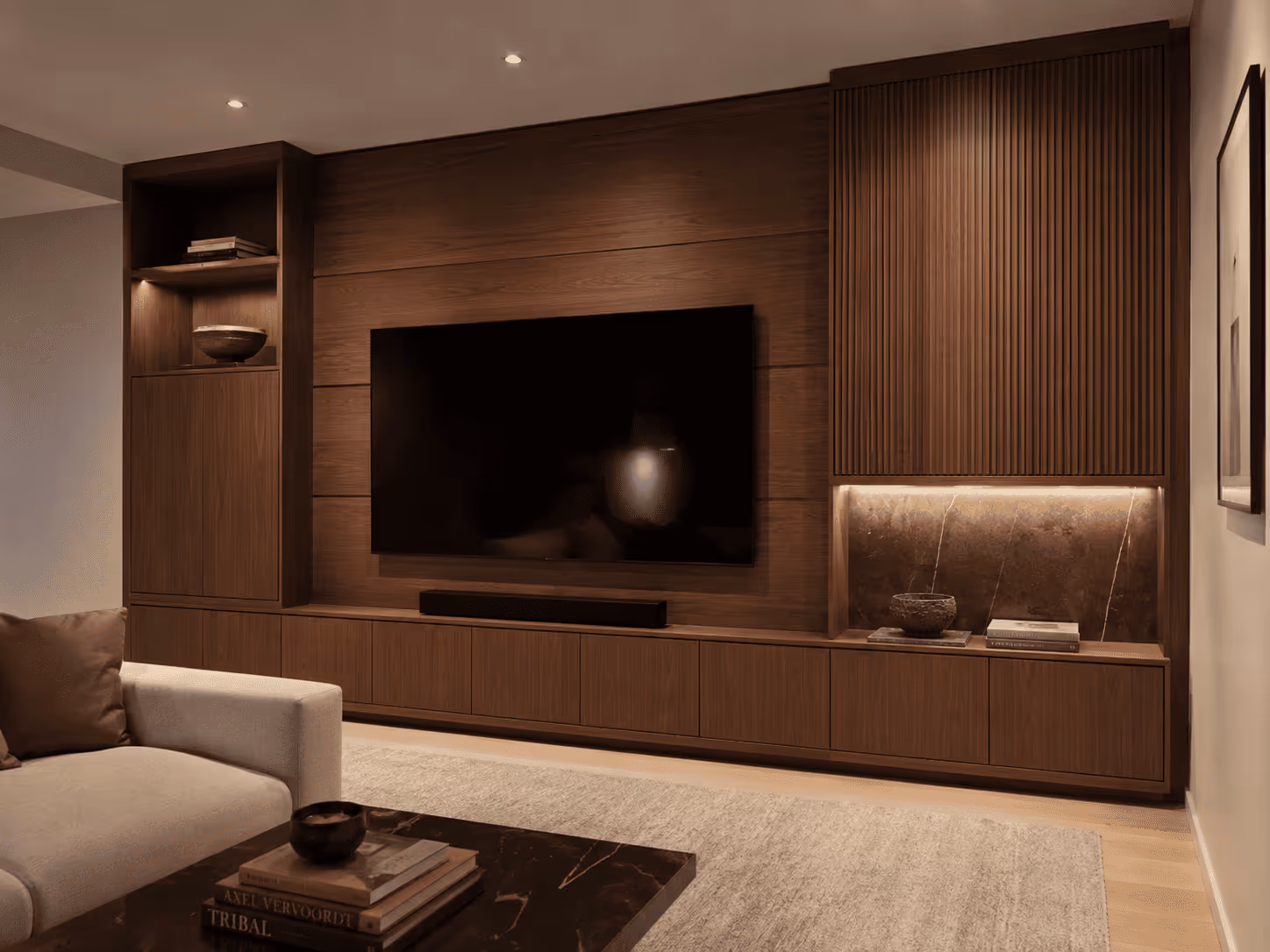 Custom millwork and cabinetry for a Tribeca apartment interior