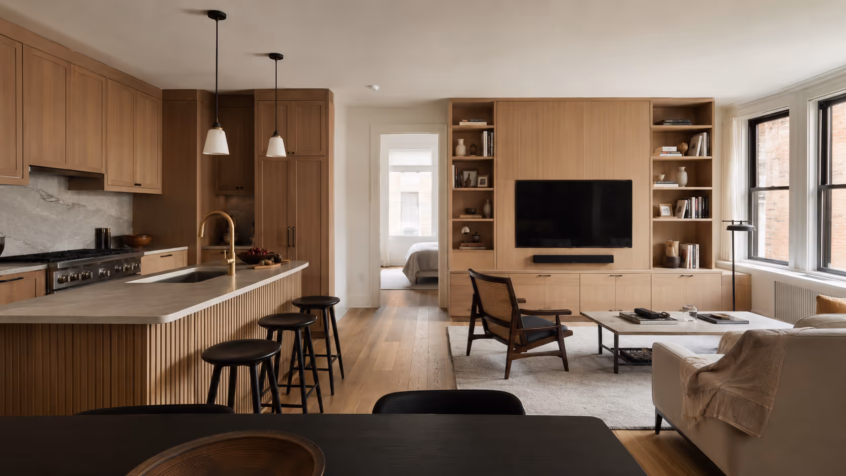 East Village custom cabinetry project for a New York apartment