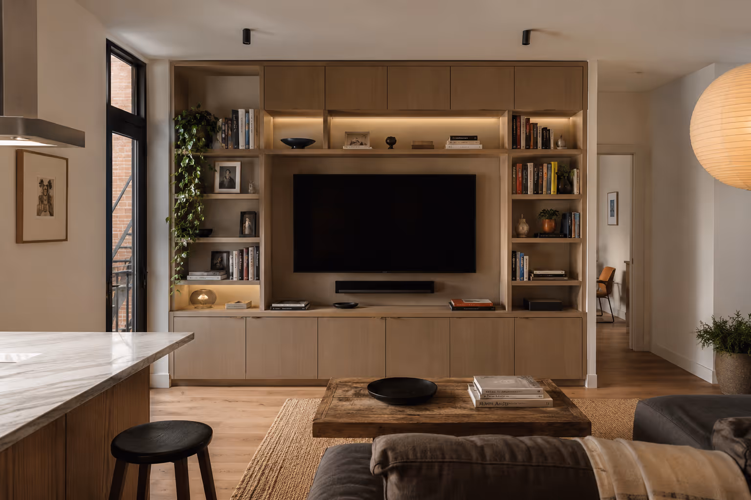 East Village custom cabinetry and built-ins for a NYC apartment