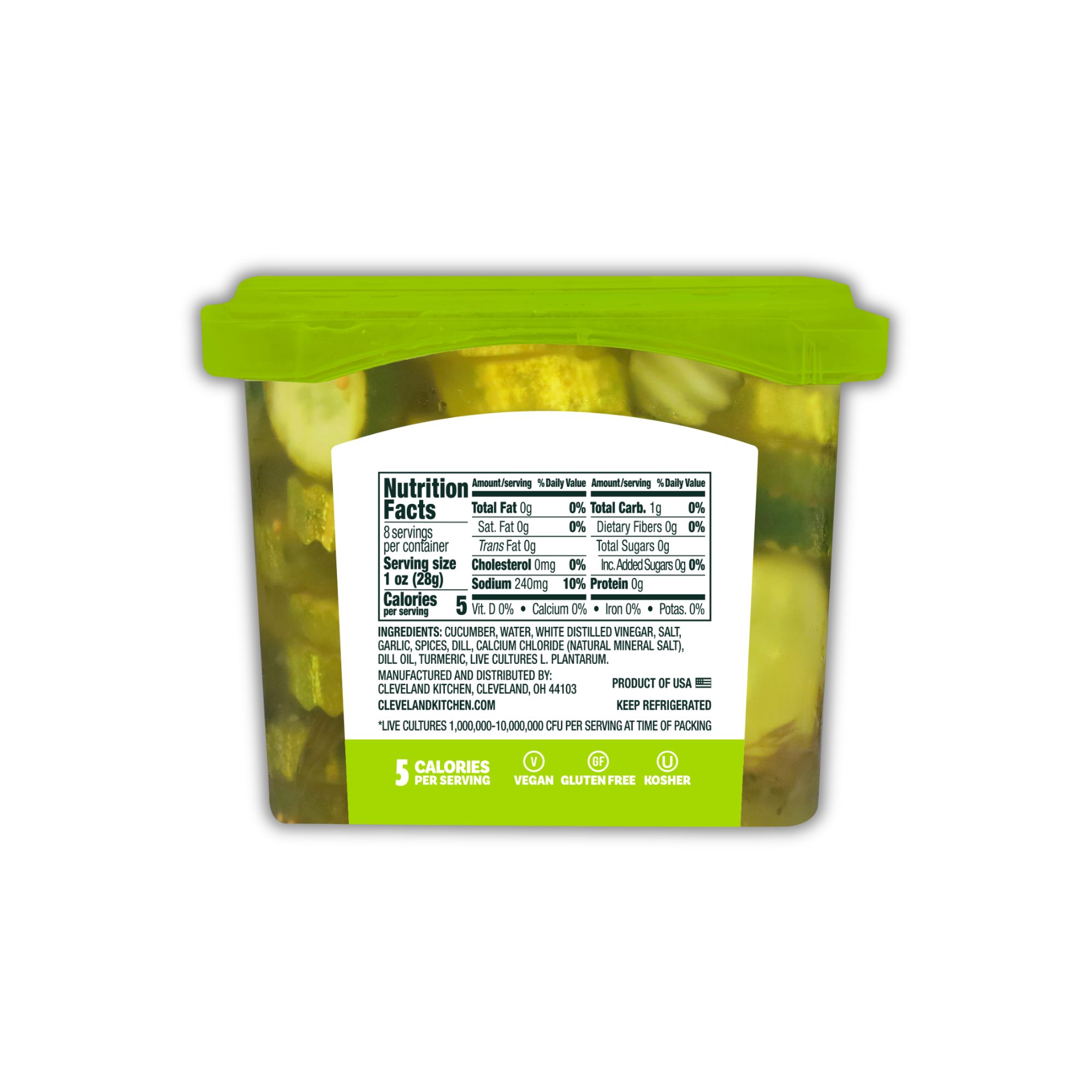 Cleveland Kitchen Classic Dill Pickle Chips front of pack