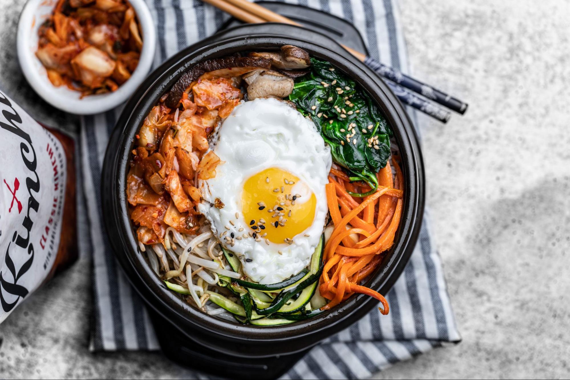 kimchi egg dish