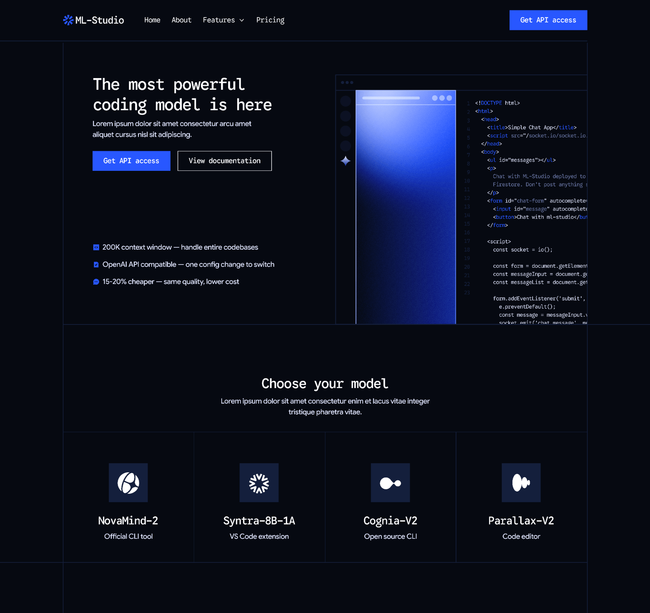 ML-Studio - Home V3 Main Page - AI Research Lab Webflow Template | Brix Templates