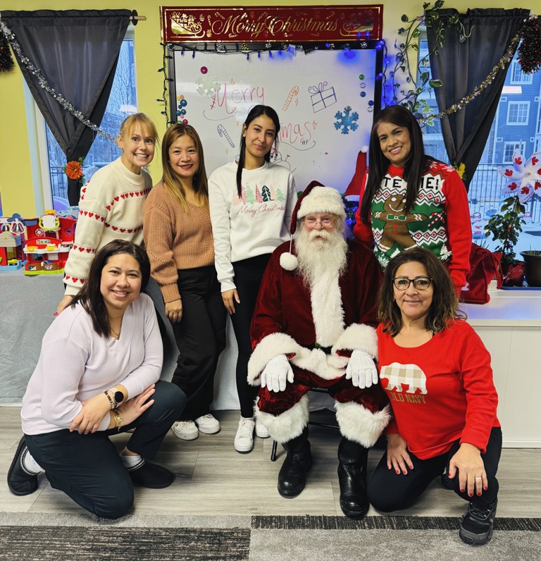 A picture of the teachers in montessori daycare