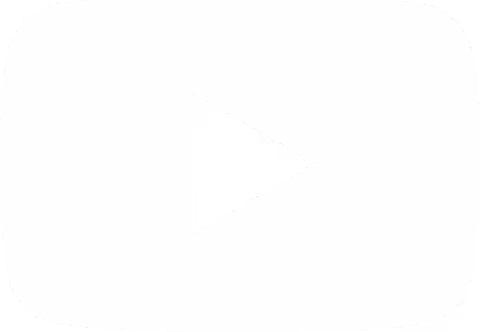 YouTube play button icon with rounded rectangle background.