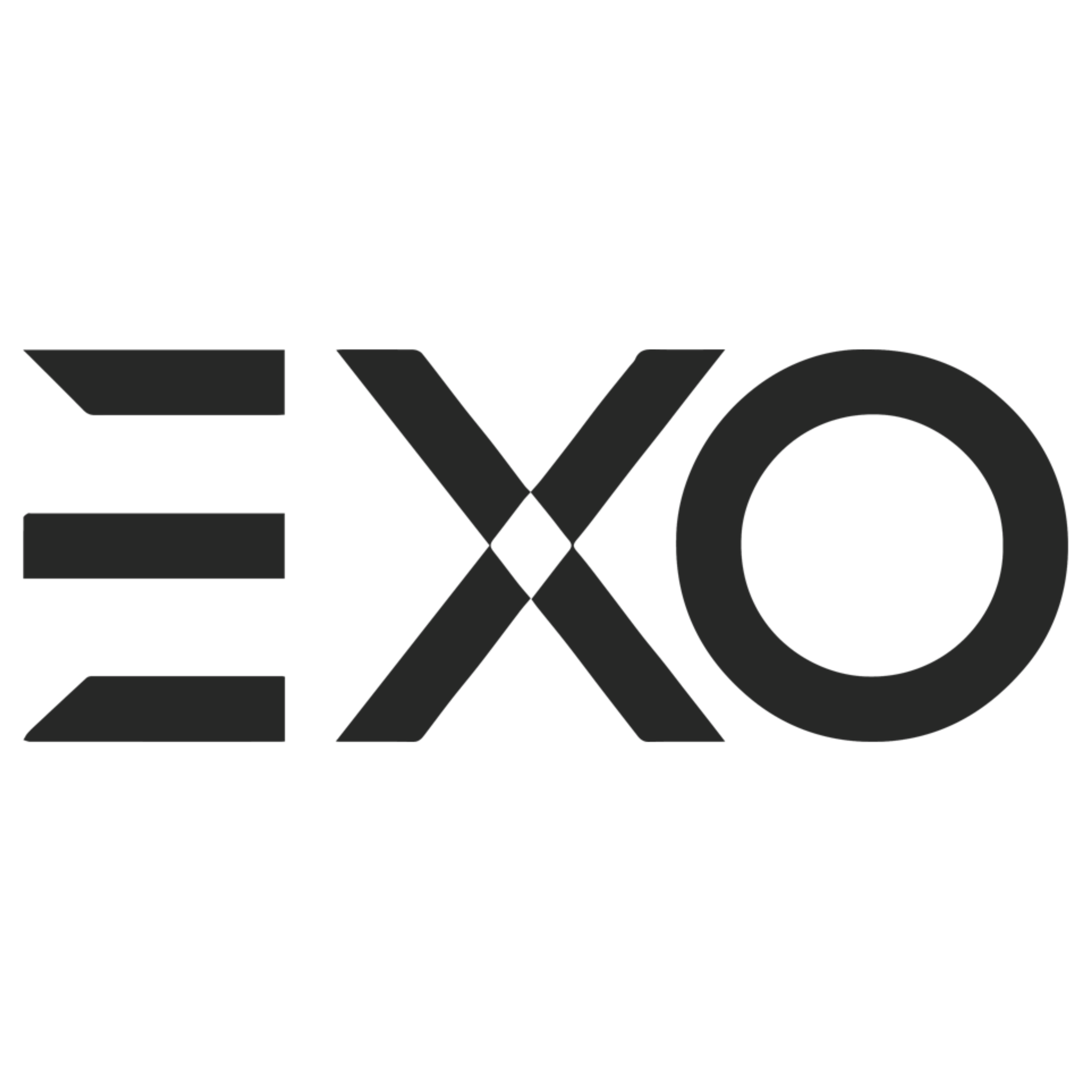 The word 'EXO' in bold black stylized letters on a white background.