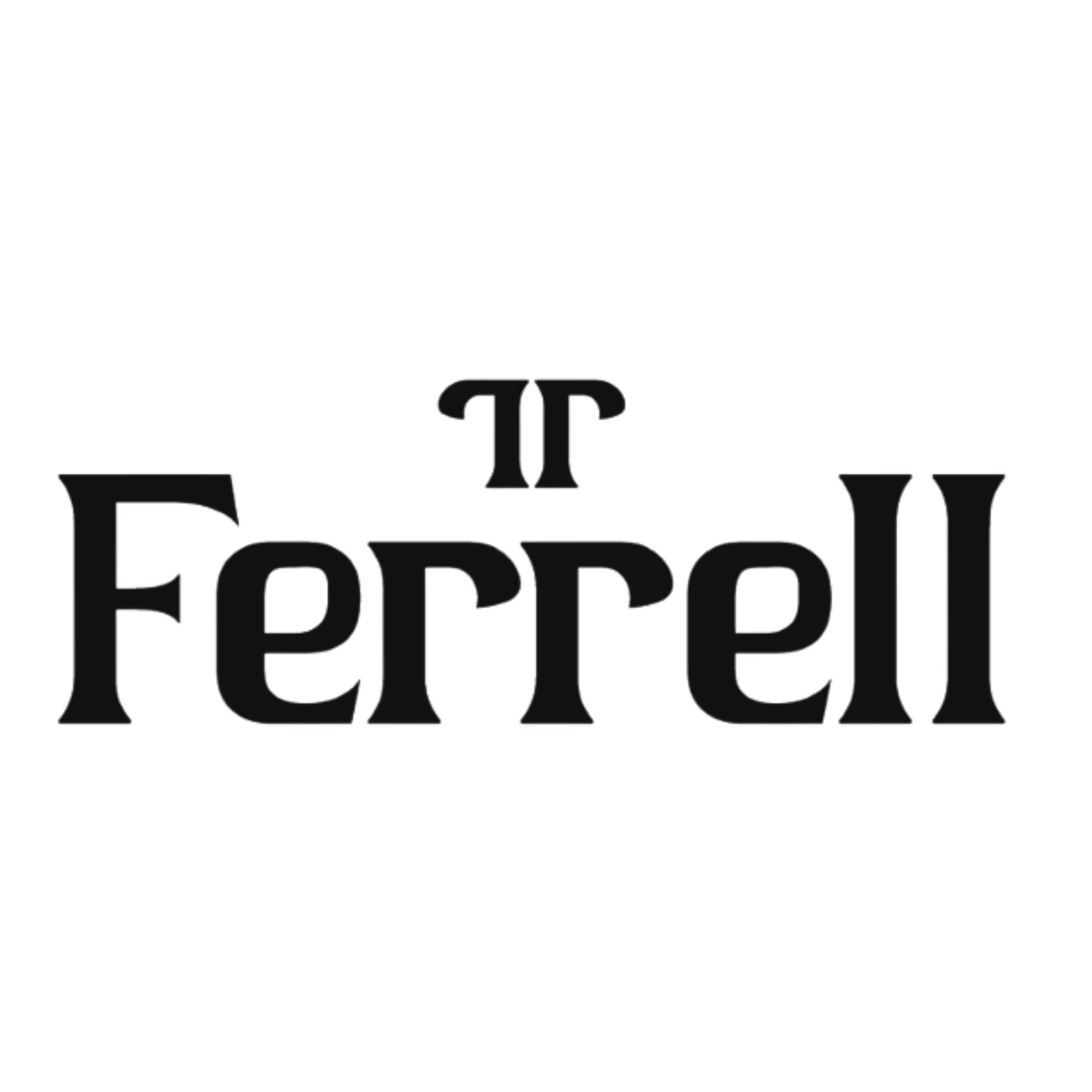 Ferrell brand logo with stylized double T symbol above the text.