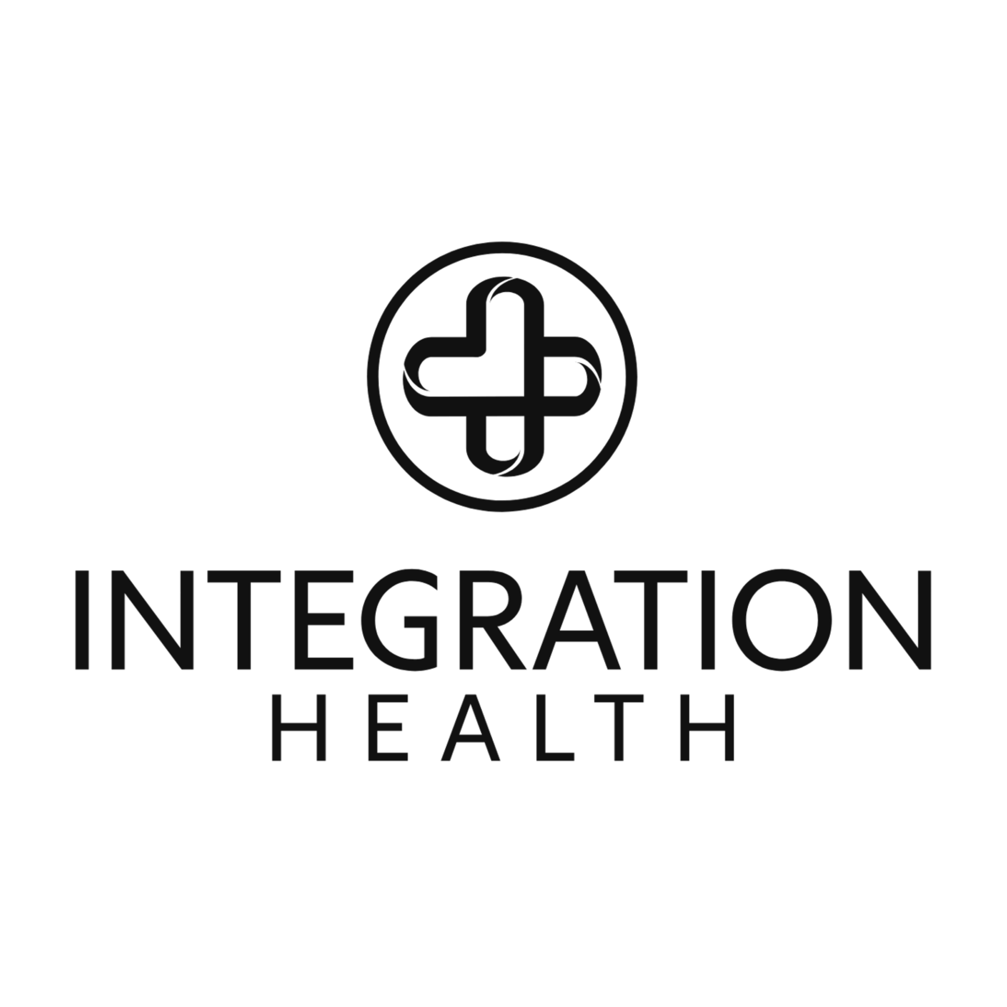 Integration Health logo with a circular medical cross symbol above the text.