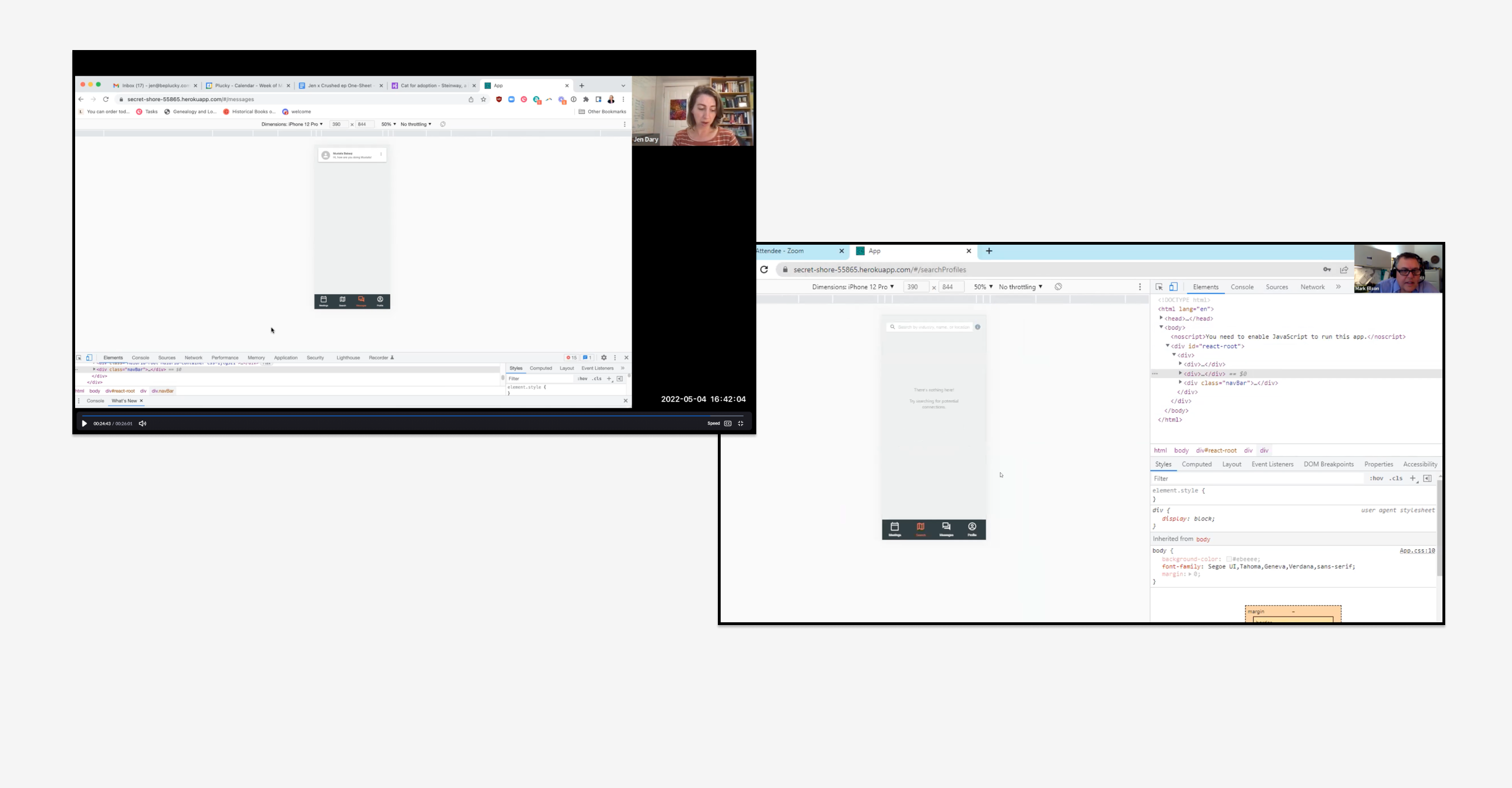 Dashboard mockup