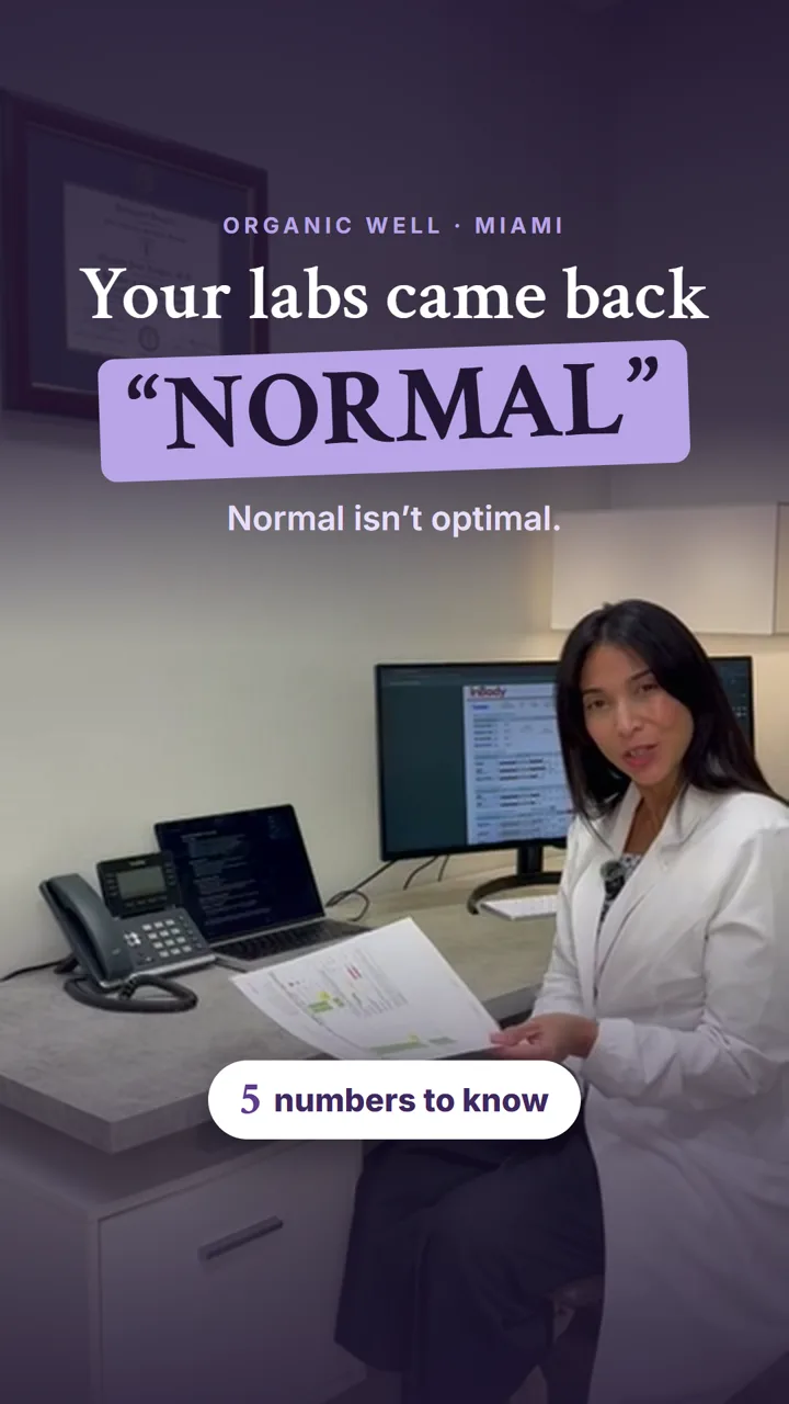 Dr. Elizabeth Isalguez in her Coconut Grove office: Your labs came back normal