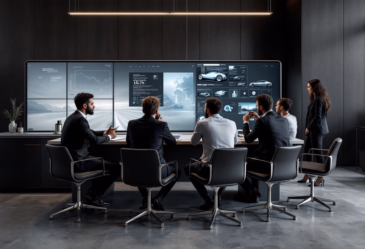 image of an office collaboration scene (for a mobility and transportation)