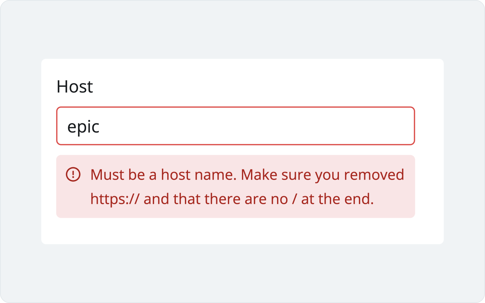 Format checks in integrations