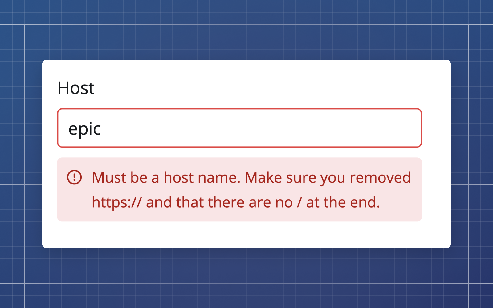 More clear error feedback in integrations