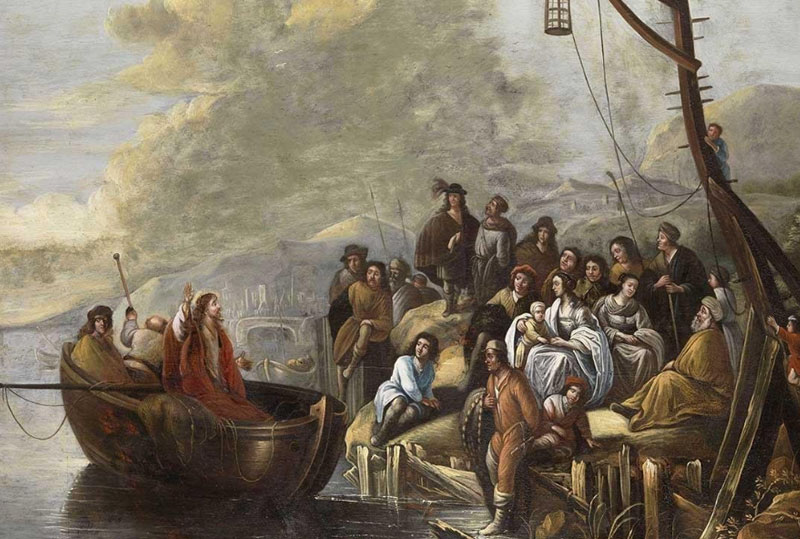 People with their hands folded over their Bibles at Dynamic Faith Ministries