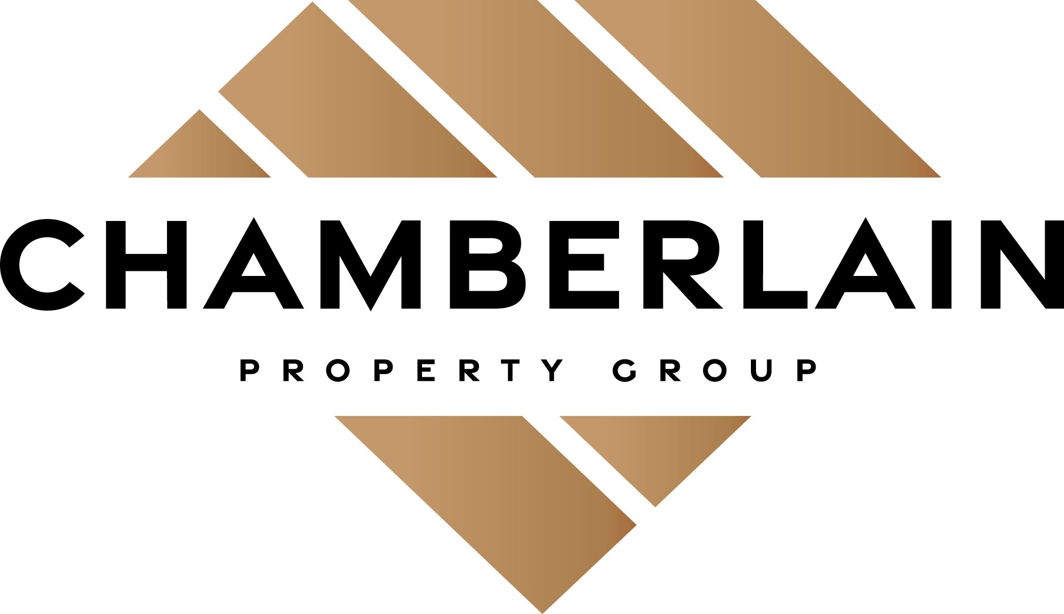 chamberlain property group logo with white text