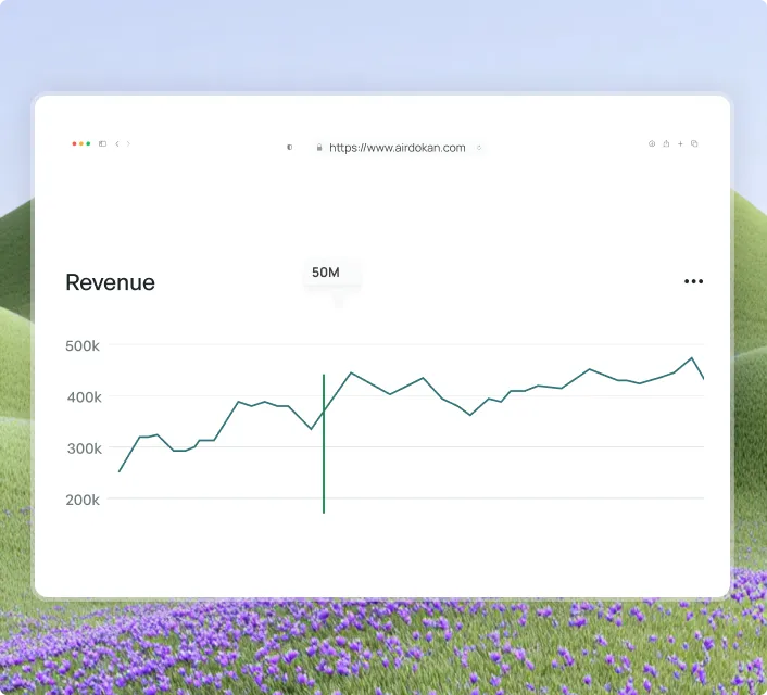 A screen shot of a field with a line graph.