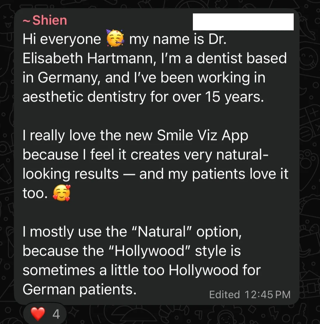 Dentist reviewing a SmileViz AI smile preview with a patient