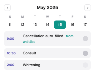 DentalFlow scheduler keeping the dental practice calendar full