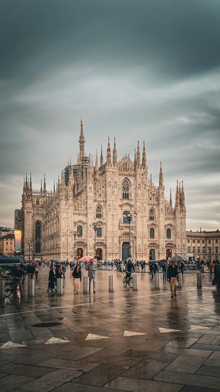 Milan Duomo cathedral in Piazza del Duomo, Italy