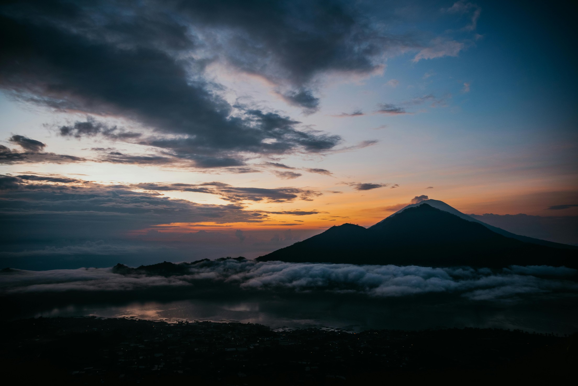 mount bature, indonesia